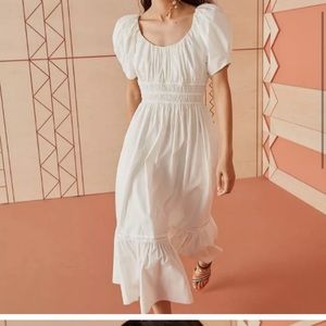 ISO IN SEARCH OF ULLA JOHNSON ISLA WHITE CREAM DRESS SIZE 2 or 4